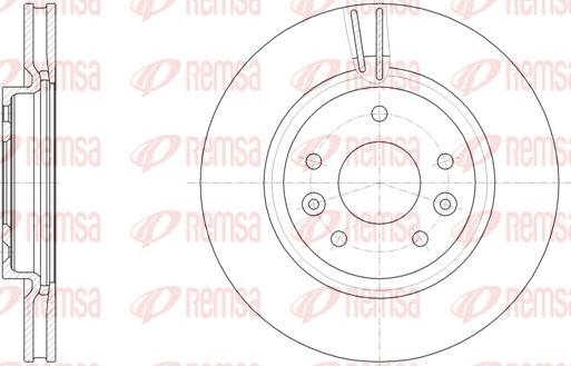 Kawe 61581 10 - Тормозной диск autospares.lv