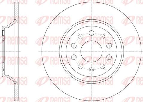 Kawe 61587 00 - Тормозной диск autospares.lv