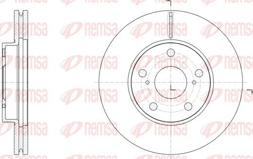 Kawe 61539 10 - Тормозной диск autospares.lv