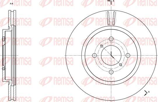 Kawe 61538 10 - Тормозной диск autospares.lv