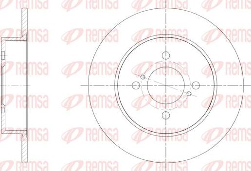 Kawe 61537 00 - Тормозной диск autospares.lv