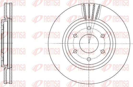 Kawe 61695 10 - Тормозной диск autospares.lv