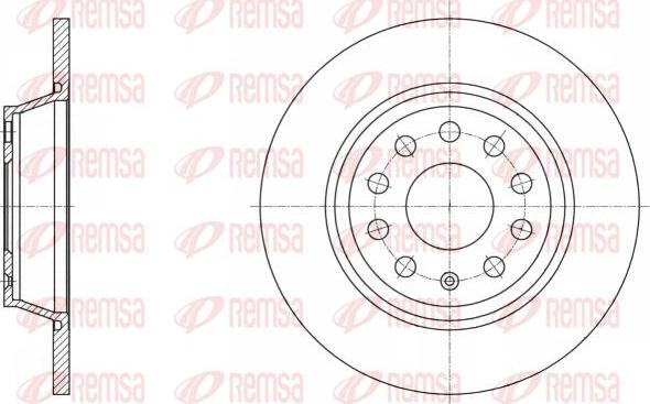 Kawe 61646 00 - Тормозной диск autospares.lv