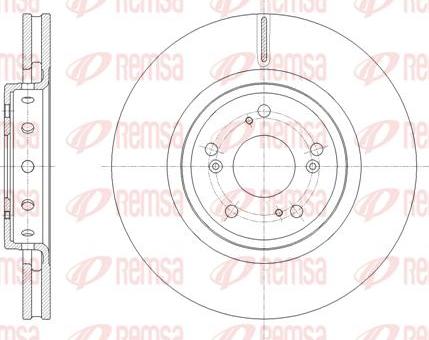 Kawe 61658 10 - Тормозной диск autospares.lv