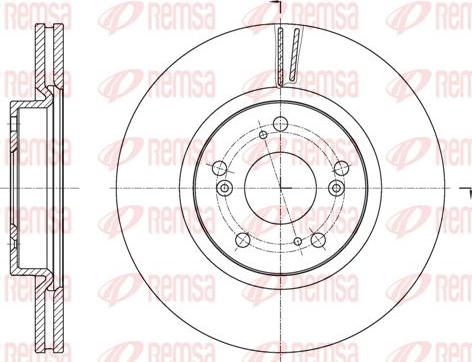 Kawe 61653 10 - Тормозной диск autospares.lv