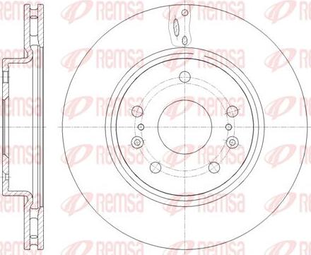 Kawe 61665 10 - Тормозной диск autospares.lv