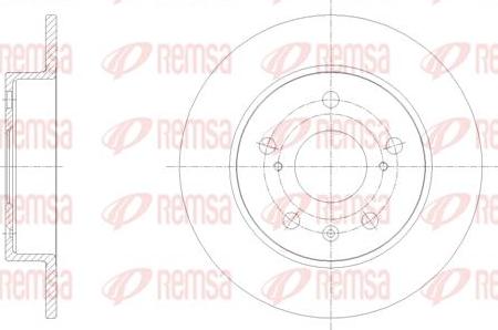 Kawe 61666 00 - Тормозной диск autospares.lv