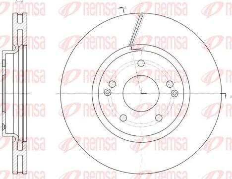 Kawe 61663 10 - Тормозной диск autospares.lv