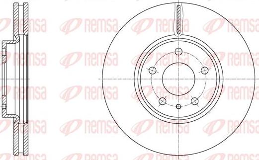 Kawe 61605 10 - Тормозной диск autospares.lv