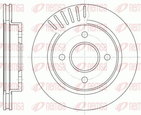 Kawe 6160 10 - Тормозной диск autospares.lv