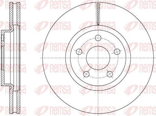 Kawe 61603 10 - Тормозной диск autospares.lv