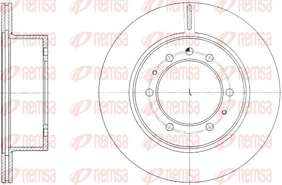 Kawe 61686 10 - Тормозной диск autospares.lv