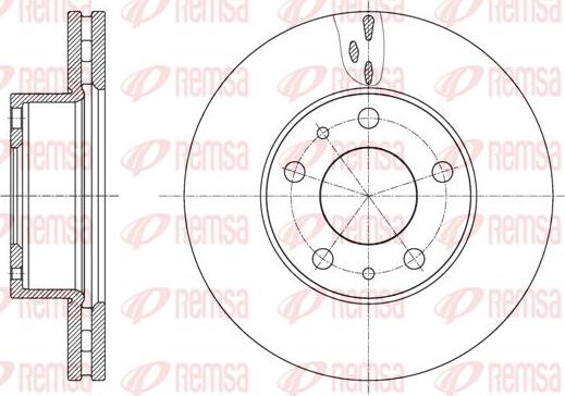 Kawe 61637 10 - Тормозной диск autospares.lv