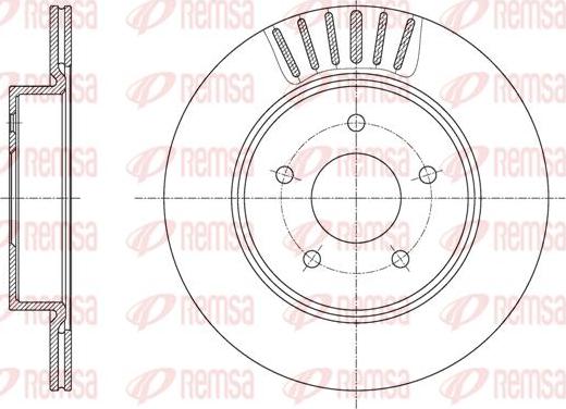 Kawe 61623 10 - Тормозной диск autospares.lv