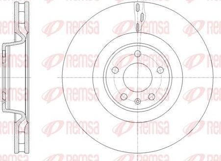 Kawe 61671 10 - Тормозной диск autospares.lv