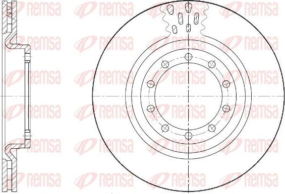 Kawe 61672 10 - Тормозной диск autospares.lv