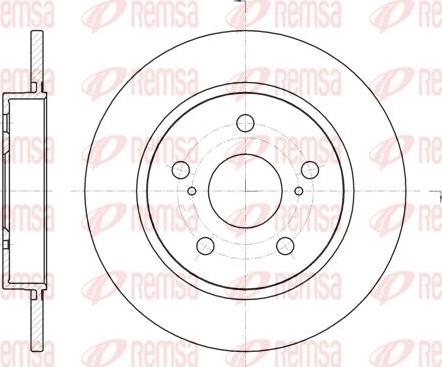 Kawe 61044 00 - Тормозной диск autospares.lv