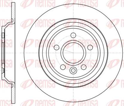 Kawe 61045 00 - Тормозной диск autospares.lv