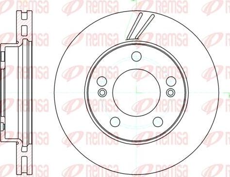 Kawe 61040 10 - Тормозной диск autospares.lv