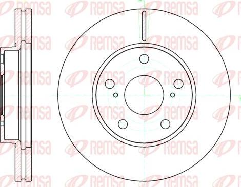 Kawe 61043 10 - Тормозной диск autospares.lv