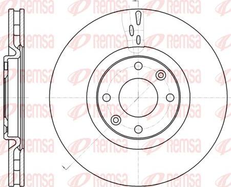 Kawe 61059 10 - Тормозной диск autospares.lv