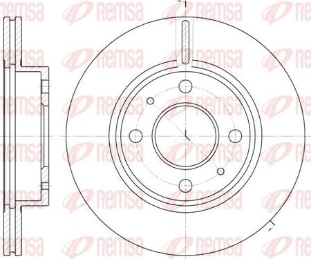 Kawe 6105 10 - Тормозной диск autospares.lv