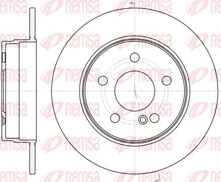 Kawe 61069 00 - Тормозной диск autospares.lv