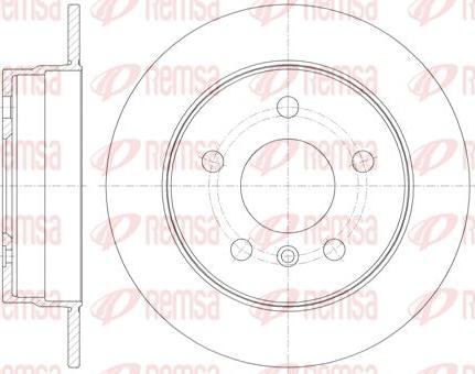 Kawe 61065 00 - Тормозной диск autospares.lv