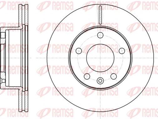 Kawe 61063 10 - Тормозной диск autospares.lv