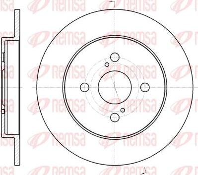 Kawe 61004 00 - Тормозной диск autospares.lv