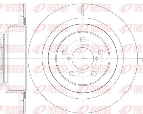 Kawe 61001 10 - Тормозной диск autospares.lv