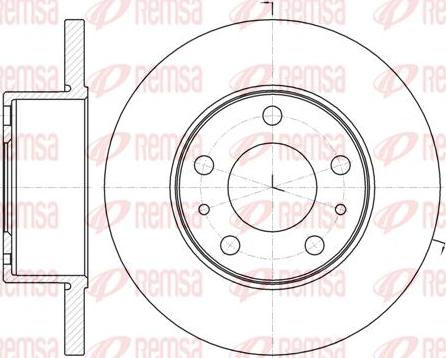 Kawe 61008 00 - Тормозной диск autospares.lv