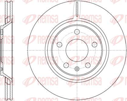 Kawe 61012 10 - Тормозной диск autospares.lv