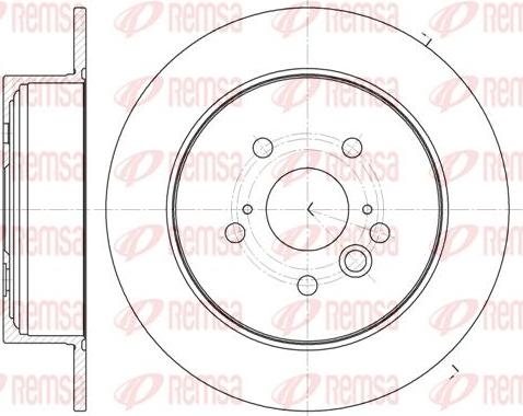 Kawe 61089 00 - Тормозной диск autospares.lv