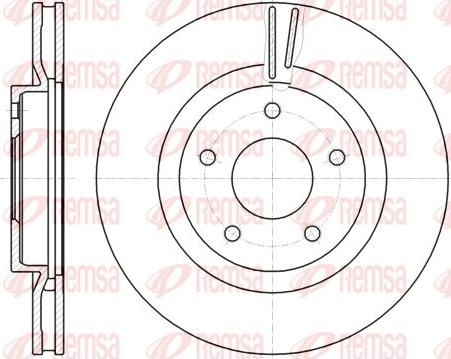 Kawe 61087 10 - Тормозной диск autospares.lv