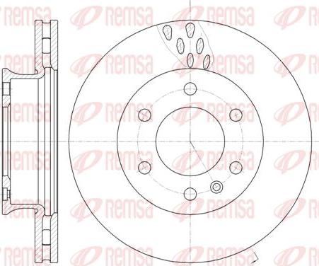 Kawe 61034 10 - Тормозной диск autospares.lv