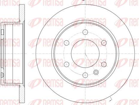 Kawe 61035 00 - Тормозной диск autospares.lv