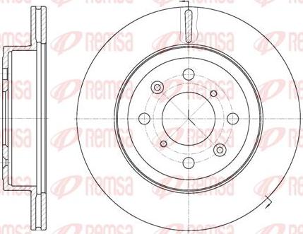 Kawe 61038 10 - Тормозной диск autospares.lv