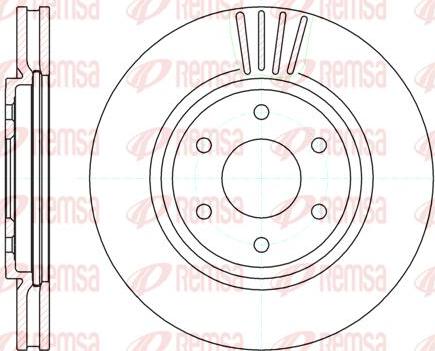 Kawe 61037 10 - Тормозной диск autospares.lv