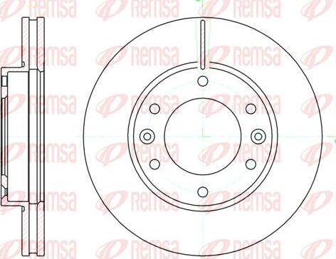 Kawe 61026 10 - Тормозной диск autospares.lv