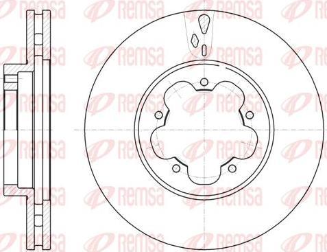 Kawe 61021 10 - Тормозной диск autospares.lv