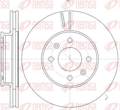 Kawe 61023 10 - Тормозной диск autospares.lv