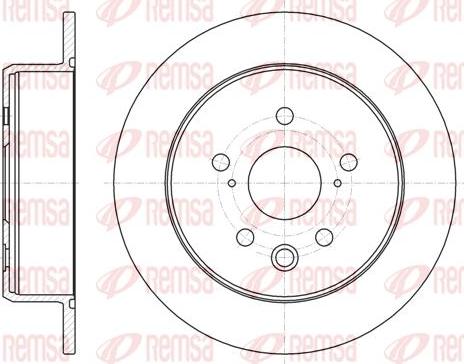 Kawe 61075 00 - Тормозной диск autospares.lv