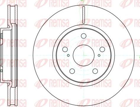 DJ Parts BD1461 - Тормозной диск autospares.lv