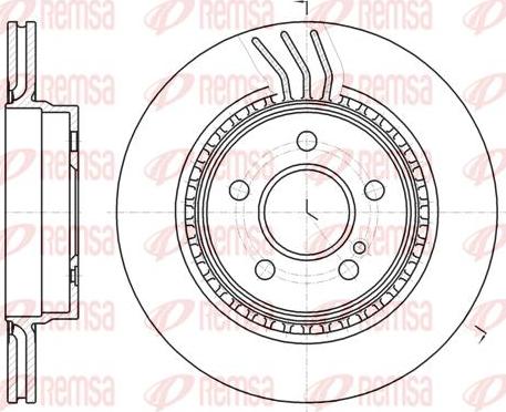 Kawe 61071 10 - Тормозной диск autospares.lv