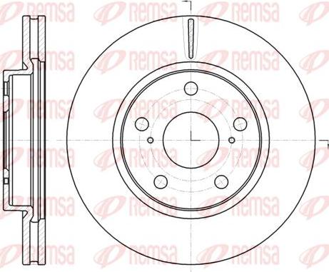 Kawe 61077 10 - Тормозной диск autospares.lv