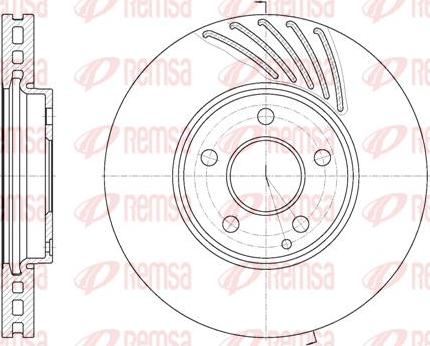 Kawe 61140 10 - Тормозной диск autospares.lv