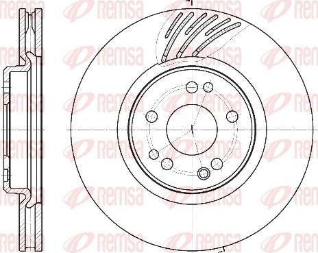 Kawe 61152 10 - Тормозной диск autospares.lv