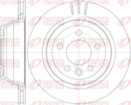 Kawe 61160 10 - Тормозной диск autospares.lv