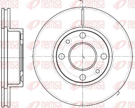 Kawe 61162 10 - Тормозной диск autospares.lv